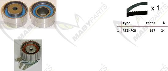 Mabyparts OBK010255 - Kit de distribution cwaw.fr