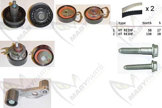 Mabyparts OBK010256 - Kit de distribution cwaw.fr