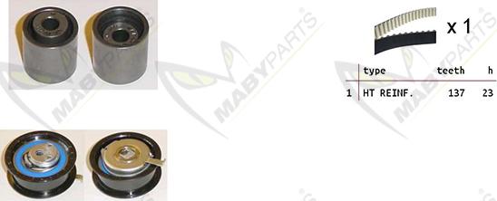 Mabyparts OBK010257 - Kit de distribution cwaw.fr