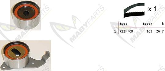 Mabyparts OBK010263 - Kit de distribution cwaw.fr