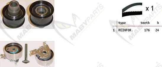 Mabyparts OBK010204 - Kit de distribution cwaw.fr