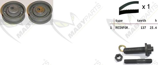 Mabyparts OBK010215 - Kit de distribution cwaw.fr