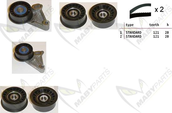 Mabyparts OBK010281 - Kit de distribution cwaw.fr