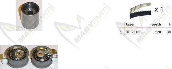 Mabyparts OBK010235 - Kit de distribution cwaw.fr