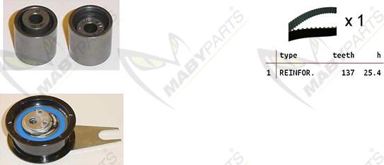 Mabyparts OBK010238 - Kit de distribution cwaw.fr