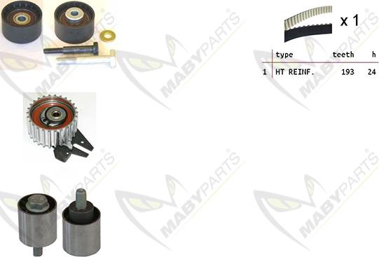 Mabyparts OBK010278 - Kit de distribution cwaw.fr