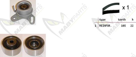 Mabyparts OBK010273 - Kit de distribution cwaw.fr