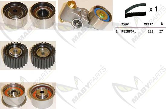 Mabyparts OBK010272 - Kit de distribution cwaw.fr