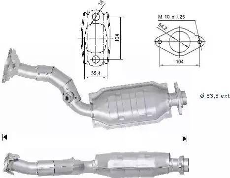 Magnaflow 65607 - Catalyseur cwaw.fr