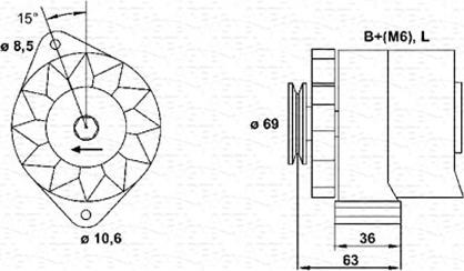 Magneti Marelli 944346033010 - Alternateur cwaw.fr