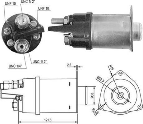 Magneti Marelli 940113050494 - Contacteur, démarreur cwaw.fr