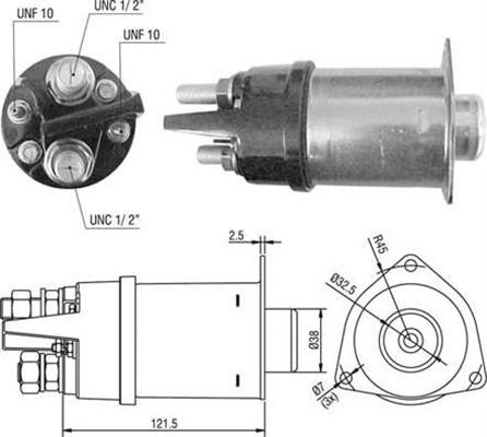 Magneti Marelli 940113050496 - Contacteur, démarreur cwaw.fr