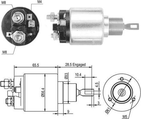 Magneti Marelli 940113050461 - Contacteur, démarreur cwaw.fr