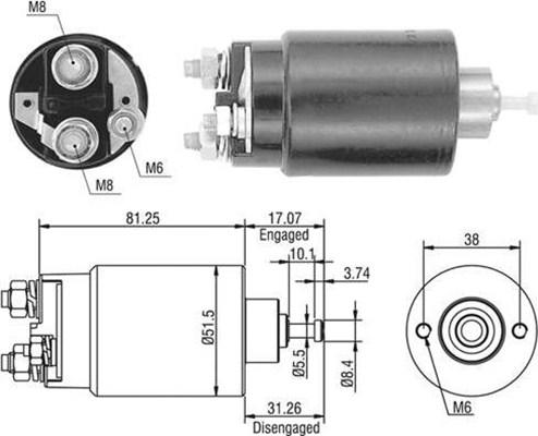 Magneti Marelli 940113050404 - Contacteur, démarreur cwaw.fr