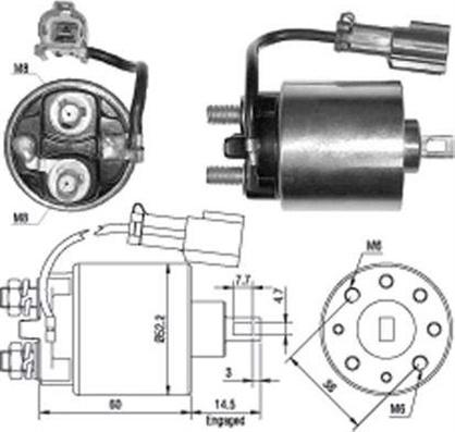 Magneti Marelli 940113050400 - Contacteur, démarreur cwaw.fr