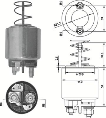 Magneti Marelli 940113050486 - Contacteur, démarreur cwaw.fr