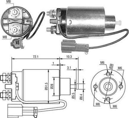 Magneti Marelli 940113050481 - Contacteur, démarreur cwaw.fr