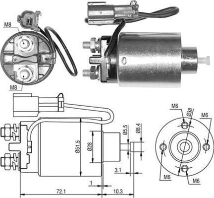 Magneti Marelli 940113050482 - Contacteur, démarreur cwaw.fr