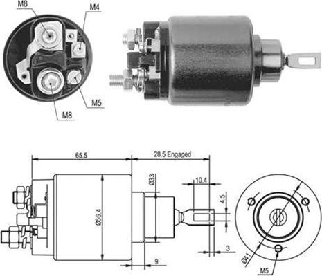 Magneti Marelli 940113050434 - Contacteur, démarreur cwaw.fr