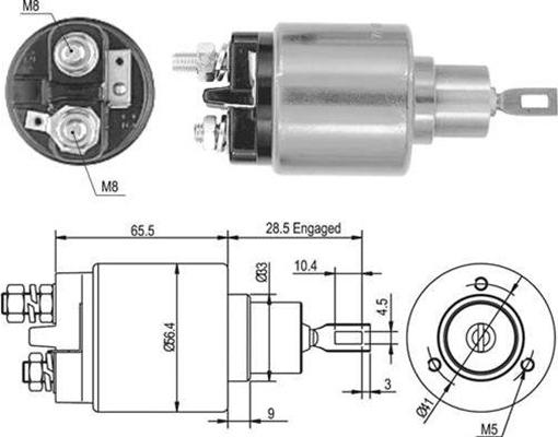 Magneti Marelli 940113050435 - Contacteur, démarreur cwaw.fr