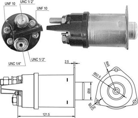 Magneti Marelli 940113050426 - Contacteur, démarreur cwaw.fr