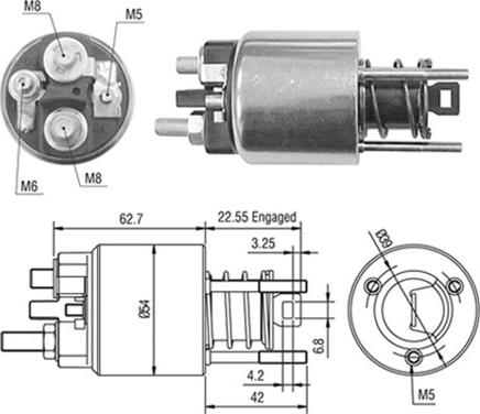 Magneti Marelli 940113050423 - Contacteur, démarreur cwaw.fr