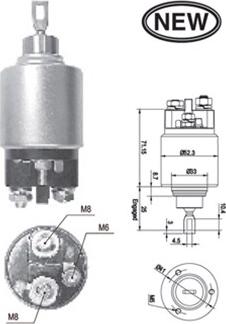 Magneti Marelli 940113050543 - Contacteur, démarreur cwaw.fr