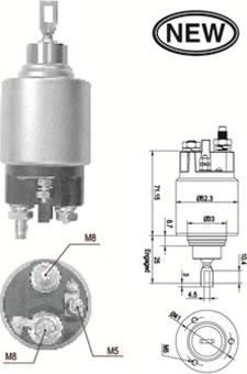 Magneti Marelli 940113050554 - Contacteur, démarreur cwaw.fr