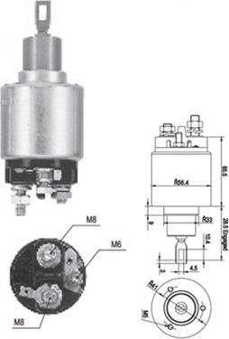 Magneti Marelli 940113050558 - Contacteur, démarreur cwaw.fr