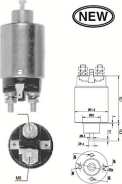 Magneti Marelli 940113050566 - Contacteur, démarreur cwaw.fr