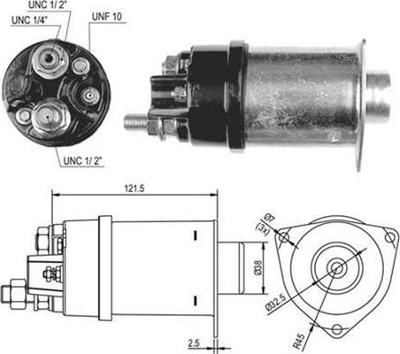 Magneti Marelli 940113050511 - Contacteur, démarreur cwaw.fr