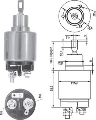 Magneti Marelli 940113050537 - Contacteur, démarreur cwaw.fr