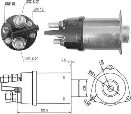 Magneti Marelli 940113050043 - Contacteur, démarreur cwaw.fr