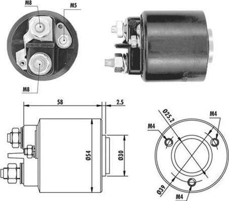 Magneti Marelli 940113050059 - Contacteur, démarreur cwaw.fr