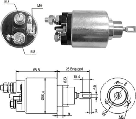 Magneti Marelli 940113050052 - Contacteur, démarreur cwaw.fr