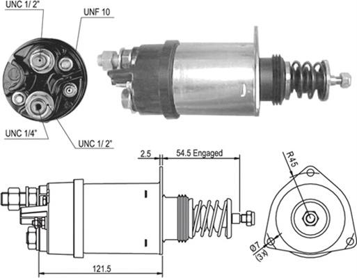 Magneti Marelli 940113050009 - Contacteur, démarreur cwaw.fr