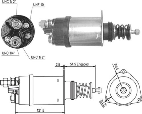 Magneti Marelli 940113050006 - Contacteur, démarreur cwaw.fr