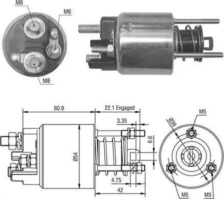 Magneti Marelli 940113050016 - Contacteur, démarreur cwaw.fr