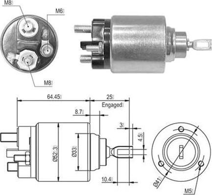 Magneti Marelli 940113050010 - Contacteur, démarreur cwaw.fr