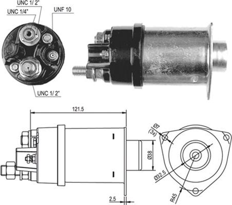 Magneti Marelli 940113050028 - Contacteur, démarreur cwaw.fr