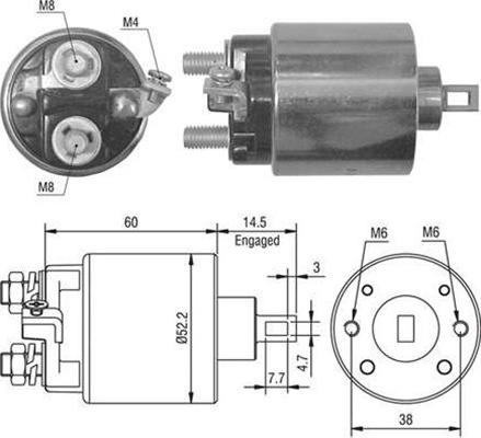 Magneti Marelli 940113050022 - Contacteur, démarreur cwaw.fr