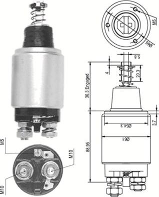 Magneti Marelli 940113050101 - Contacteur, démarreur cwaw.fr