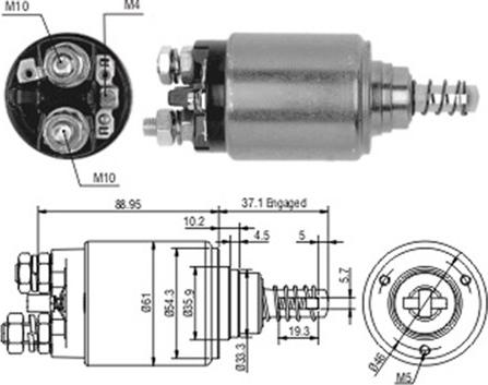 Magneti Marelli 940113050189 - Contacteur, démarreur cwaw.fr