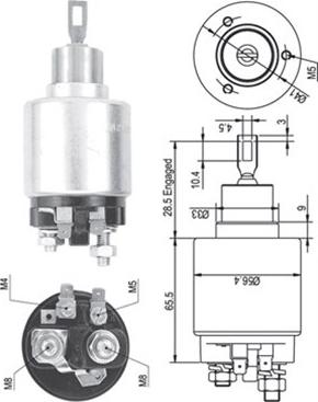 Magneti Marelli 940113050133 - Contacteur, démarreur cwaw.fr