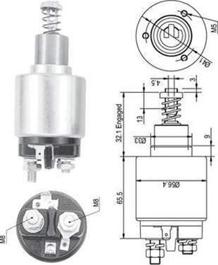 Magneti Marelli 940113050129 - Contacteur, démarreur cwaw.fr