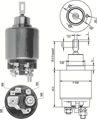 Magneti Marelli 940113050124 - Contacteur, démarreur cwaw.fr