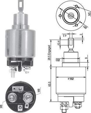 Magneti Marelli 940113050126 - Contacteur, démarreur cwaw.fr