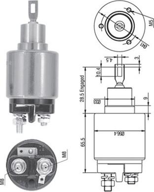 Magneti Marelli 940113050128 - Contacteur, démarreur cwaw.fr