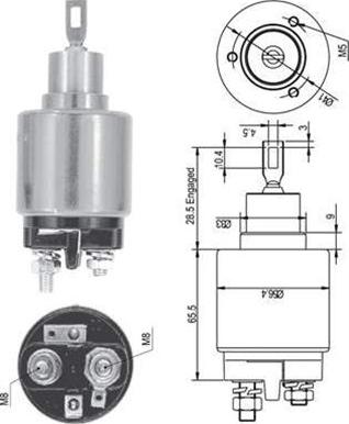 Magneti Marelli 940113050127 - Contacteur, démarreur cwaw.fr