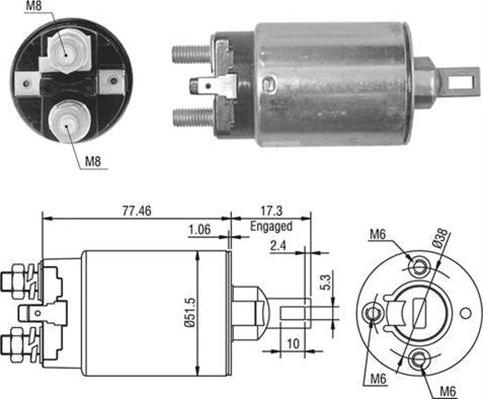 Magneti Marelli 940113050395 - Contacteur, démarreur cwaw.fr